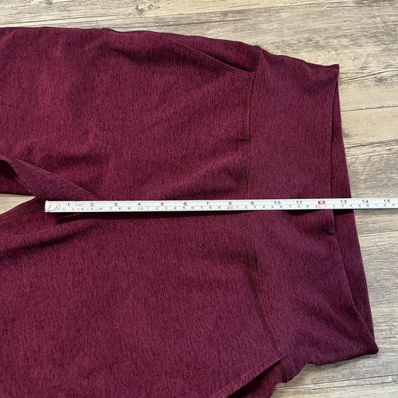 Beyond Yoga Spacedye Laid Back Wide Leg High Rise Pants 28" Burgundy Size Small - Picture 4 of 11
